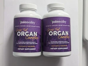 2 Pack - Grass Fed ORGAN Complex Paleovalley Beef Liver Heart Kidney Superfood - Picture 1 of 4