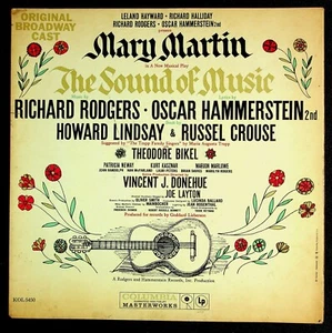 ORIGINAL 1959 Mary Martin THE SOUND OF MUSIC Broadway Cast RECORD Vinyl VINTAGE! - Picture 1 of 5