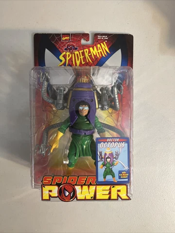 🍕🍕SPIDERMAN SPIDER POWER DR OCTOPUS 1999 SERIES 1🍕🍕 Cover