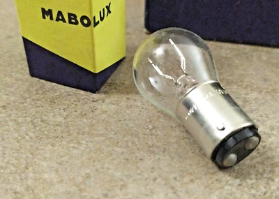 Epoca Lampada Lampadina 6V 5/20 W Mabolux Lampade per Auto Camion Vintage - Immagine 1 di 3