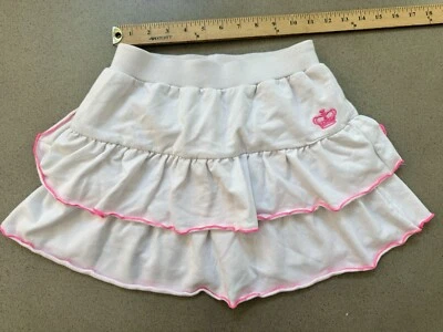 juicy couture Girls Size 12 Tennis Skirt Skort White Pink - Image 1 of 4
