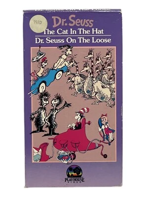 Dr. Seuss The Cat In The Hat/Seuss On The Loose VHS RARE 1985 - Image 1 of 4