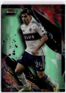 Brian White 2024 Topps Finest MLS Green Refractor #144 Vancouver #97/99 - Picture 1 of 2