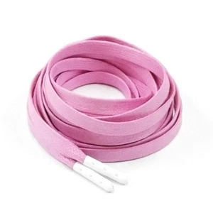 Premium Wax Flat Shoe Laces for Air Jordan 1 Asics Dunk Max Force Travis Pink  - Picture 1 of 3