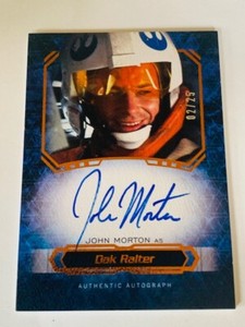 Star Wars Card 2018 Topps Masterwork Autograph Auto Dak Ralter John Morton /25