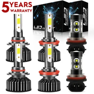 For Toyota Highlander 2014-2019 LED Headlight + Fog Light Bulbs Combo 6000K F2QC - Bild 1 von 15