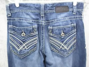 Buckle Black Jeans Mens 33x36 (34x34) Blue Fit No. 9 Straight Stretch - Picture 1 of 21
