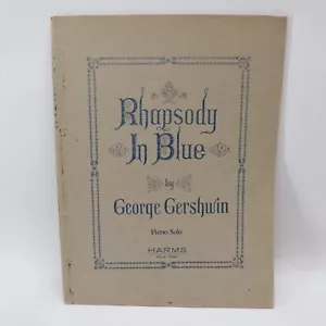 George Gershwin Rhapsody in Blue Piano Songbook Sheet Music Score 1927 Harms - Picture 1 of 7