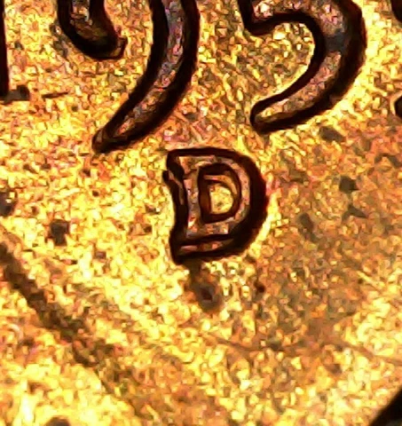 1955 D/D Lincoln Cent RPM-002 Stage B Repunch Mint Mark BU D Over D Cover