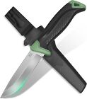 Bushcraft knife Fixed Blade Knife Safety Sheath Belt Clip Stainless Steel Blade