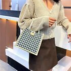 New Autumn Mini Woven Linen Striped Casual Handbag For Women's Shopping Bag