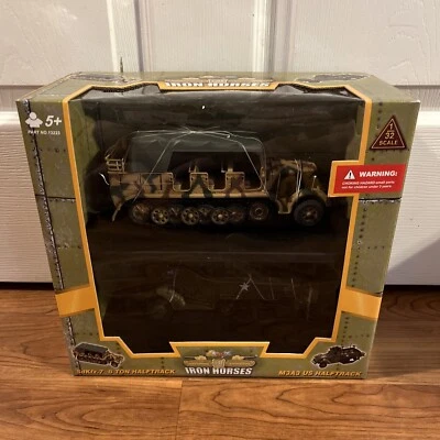 21st Century Toys - Iron Horses 1/32 Ultimate Soldier SDKFZ 7 & M3A3 Halftracks - Image 1 of 4