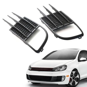 Front Lights Fog Cover Lamp Grills For VW Golf 6 MK6 2008-2013 Volkswagen GTI - Picture 1 of 10