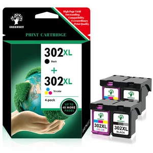 DRUCKER PATRONEN für HP 302 XL XXL OfficeJet 1110 3830 3831 3832 3833 3835 4650 - Bild 1 von 8