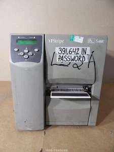 Zebra S4M Thermal Label Printer S4M00-200E-0700T LAN USB - 391,642 IN / PASSWORD - Afbeelding 1 van 9