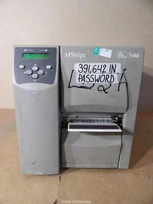 Zebra S4M Thermal Label Printer S4M00-200E-0700T LAN USB - 391,642 IN / PASSWORD - Bild 1 von 4