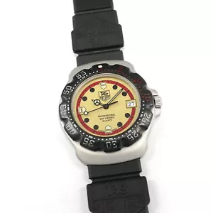 TAG Heuer Formula 1 WA1211 Luminous & Red Dial Men's Mid Size 35mm F1 New Strap - Picture 1 of 14
