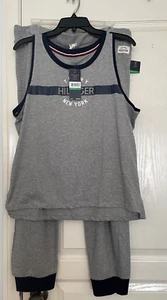 Tommy Hilfiger Womens Gray 2pc Lounge/Sleep Set Size L NWT - Picture 1 of 11