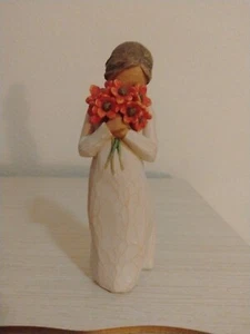 Willow Tree: Lady w/ Flowers: Surrounded By Love. EUC - Picture 1 of 5