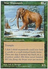 4x War Mammoth MTG 5th Edition NM Magic Regular