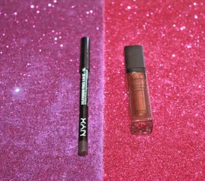 NYX DIAMOND SPARKLE LIPGLOSS #DSG09 + EYE/BROW PENCIL #903 LOT OF 2 UNSEALED - Picture 1 of 2