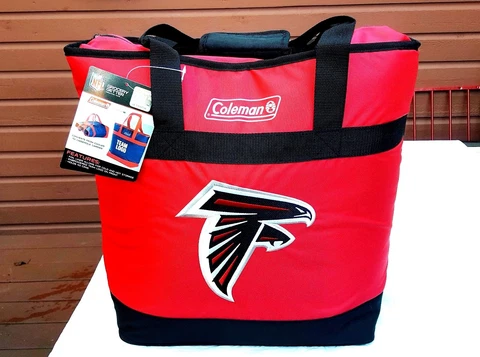 COLEMAN COOLER TOTE NFL ATLANTA FALCONS FOOD AND BEVERAGES FOIL LINER NEW Cover