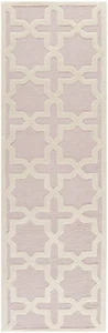 Safavieh Cambridge LIGHT PINK / IVORY Wool Runner 2'-6 x 12' - CAM125M-212 - Picture 1 of 2