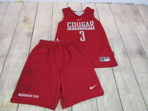 TEAM ISSUE WSU Cougars Nike Basketball Jersey Shorts Practice Uniform Small (d) Cover