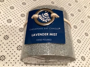 Chesapeake Bay "Lavendar Mist" Pillar Candle Silver/Lavendar Color 11oz 3”x3” - Picture 1 of 3