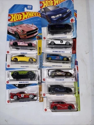 Hot Wheels - MIXED LOT OF 12 - JDM and Imports - HTF - READ - Image 1 of 4