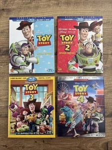 Disney Pixar Toy Story 1-4 (2 Blu-ray & DVD) & (2 Blu-ray, DVD + Digital) - Picture 1 of 3