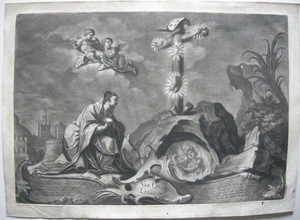 Johann Philipp Koch (1716-1796) Via Crucis Vía Cruzada hoja de arte raspado 1780 Passion - Imagen 1 de 8