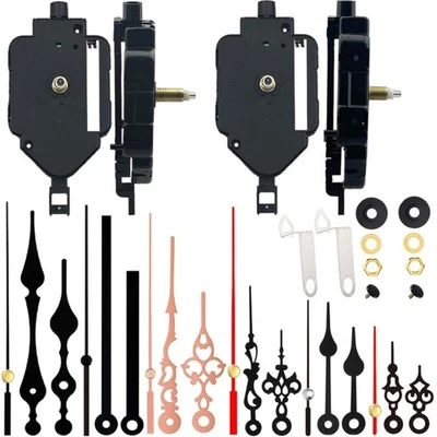 2 Pack Pendulum Clock Movement Mechanism Kits with 6 Pair of Hands Clock Repair - image 1 of 4