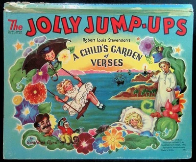JOLLY JUMP-UPS: A CHILD'S GARDEN OF VERSES ~ 1946 VINTAGE HARDCOVER POP-UP BOOK - Image 1 of 3