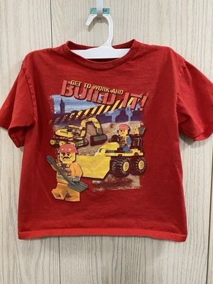 Vintage LEGO Minifigure “Get To Work & Build It!” T-shirt - size 7 - Image 1 of 4