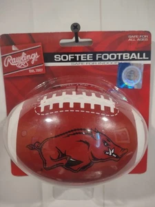 Mini caja fuerte de fútbol americano Arkansas Razorbacks Rawlings Softee para interiores sellada 🐗🏈 - Imagen 1 de 6