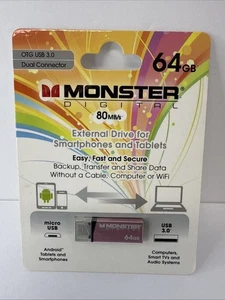 Monster Digital OTG USB 3.0 Dual Connector 64GB Micro/USB - Bild 1 von 5