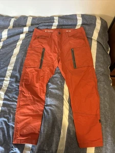 G-Star Raw Mens Zip Pocket 3D Skinny Cargo Pant Mens 40 32 Orange Casual Utility - Picture 1 of 14