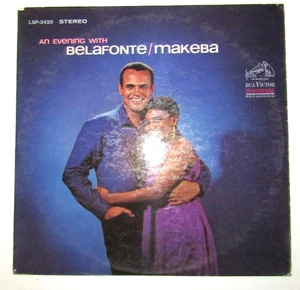 HARRY BELAFONTE  "An Evening With Belafonte / Makeba" 1965  Vinyl LP    LSP-3420 - Picture 1 of 2