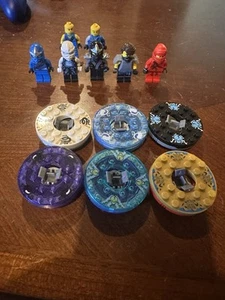 Lego Ninjago Bayblade and Figure Lot 3 jay 2 cole 1 zane and 1 Kai - Picture 1 of 9