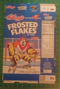 VTG 2002 Kellogg’s Frosted Flakes HOCKEY EDITION Cereal Box Flat - Picture 1 of 2