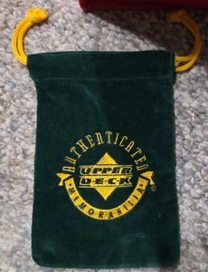 Upper Deck Draw String Bag für Baseball Größe grün UDA 4,8x7" - Bild 1 von 2