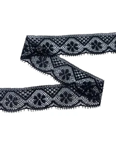 Passamaneria Merletto Pizzo Ricamo Valencienne Rombo Fiore Tramezzo Alto 2,2 Cm  - Imagen 1 de 12