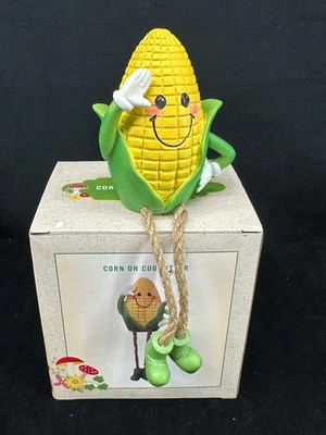 Cracker Barrel Shelf Sitter Corn on Cob  Vegetable Shelf Sitter Country Core NEW - Image 1 of 4