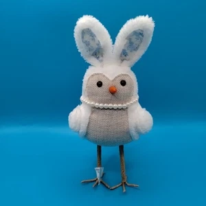 JC Penney Tela Cubierta Pájaro Conejo Con Perlas Posables Orejas Tilo  - Imagen 1 de 13