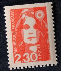 Timbre Marianne de BRIAT 2,30 rouge - YT 2629 (issu de carnet) - Neuf** - 1990 - Picture 1 of 1