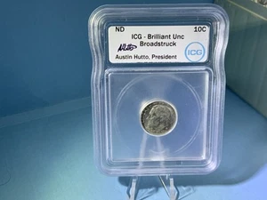 2005 P 10C Roosevelt Coin, IGC Certified, Broad struck US Mint Error - Picture 1 of 4