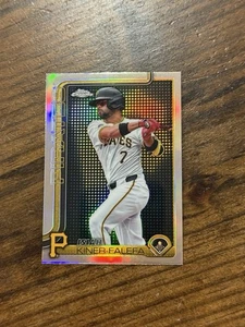 2025 Topps Chrome Isiah Kiner-Falefa Lightboard Logo Refractor SSP • #42 - Picture 1 of 7