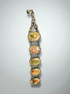Pulsera de Navidad Avon Victoriana Papá Noel Vacaciones Cabujón Joyería - Imagen 1 de 7