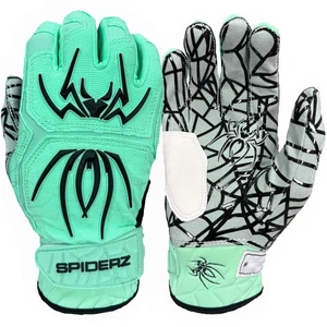 Guantes de bateo híbridos de béisbol/softbol Spiderz 2025 para adultos - como nuevos/negros - grandes - Imagen 1 de 1